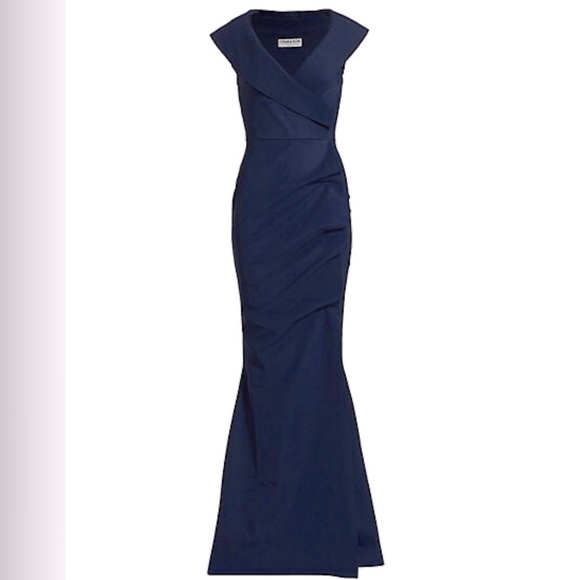 Chiara Boni Dresses & Skirts - Chiara Boni navy gown 8/44 NWT